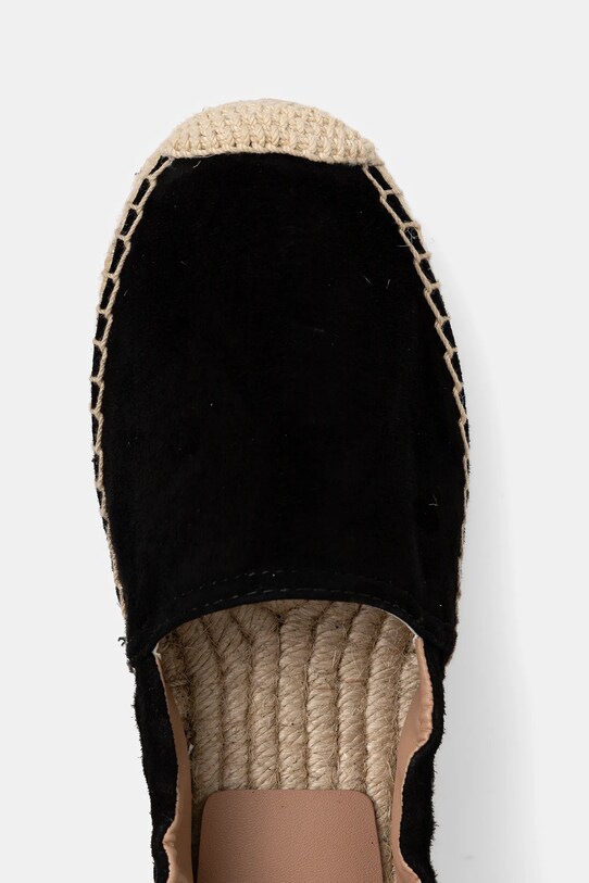 BOSS espadryle skórzane Madeira czarny 50542344.001