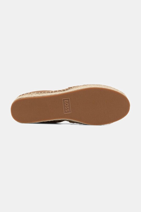 Semišové espadrilky BOSS Madeira 50542344.260 hnědá