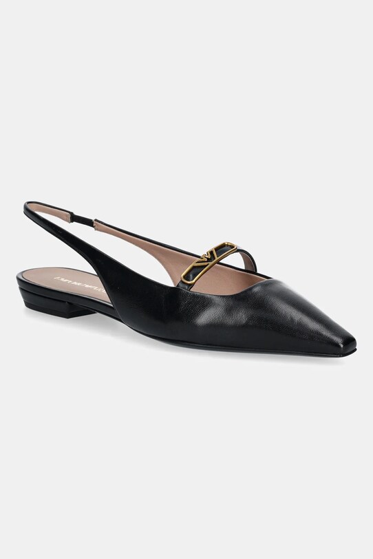 Emporio Armani balerini de piele piele negru X3D301.XF271.00002
