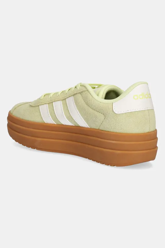 Obuwie adidas sneakersy zamszowe VL Court Bold JI1784 zielony