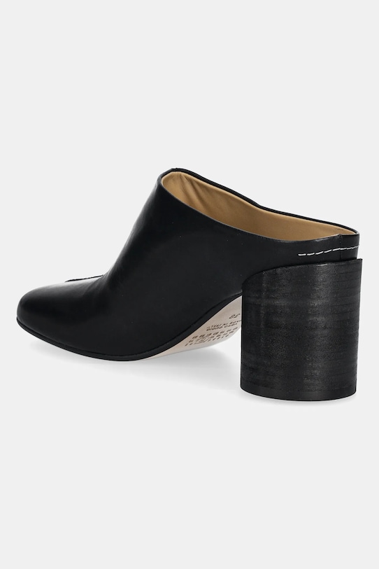 Shoes MM6 Maison Margiela leather sliders S59WX0071.P5000.T8013 black