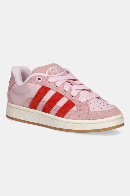 Kožené sneakers boty adidas Originals Campus 00S Beta W přírodní kůže růžová JH5607