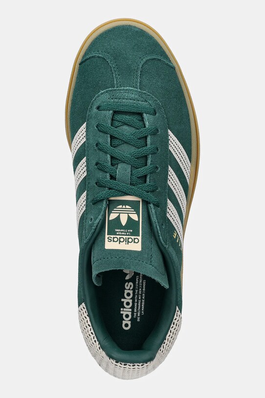 adidas Originals sneakers din piele intoarsă Gazelle Bold W verde JS3358