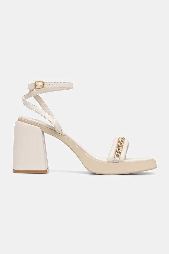 Liu Jo sandale de piele GISELE 11 SA5097P0062S1401 bej SS25