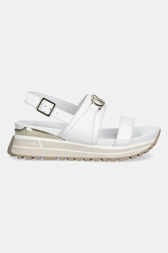 Δερμάτινα σανδάλια Liu Jo LIU JO MAXI WONDER SANDAL 30 BA5081P010201111 λευκό SS25
