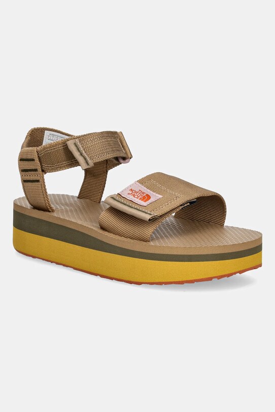 Sandále The North Face Skeena Platform platforma béžová NF0A8AE779H1