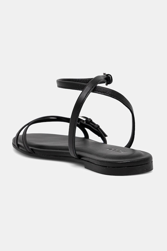 Încălțăminte HUGO sandale de piele Tayna 50542093.001 negru