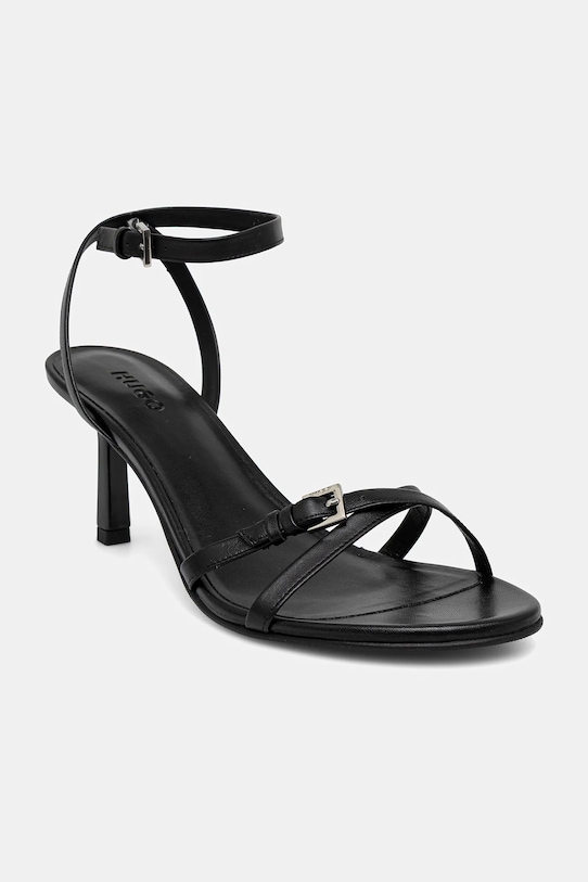HUGO stilettos de piele Katniss subțire negru 50542112.001