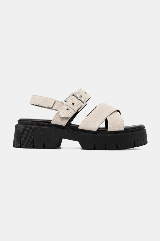 HUGO sandale din piele întoarsă Kris 50541753.102 bej SS25