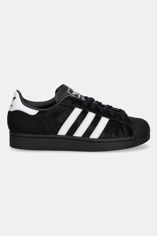 Шкіряні кросівки adidas Originals Superstar II W JH9475 чорний SS25