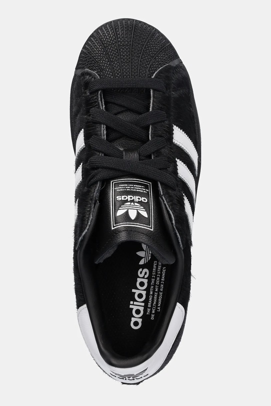 adidas Originals sneakersy skórzane Superstar II W czarny JH9475