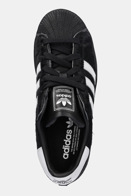 Шкіряні кросівки adidas Originals Superstar II W чорний JH9475