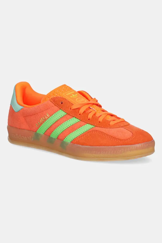adidas Originals sneakersy nubukowe Gazelle Indoor W syntetyczny pomarańczowy JQ0193