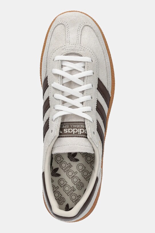 Semišové tenisky adidas Originals Handball Spezial W béžová JQ8903