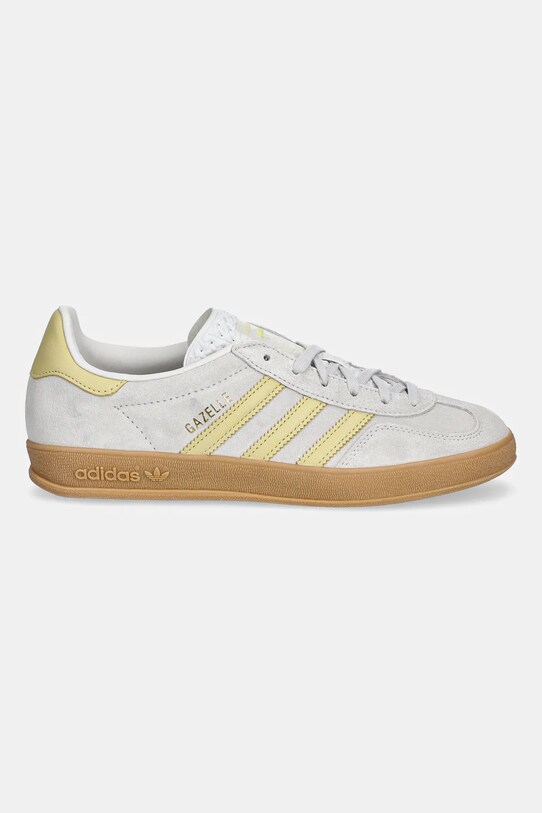 adidas Originals sneakers din piele intoarsă Gazelle Indoor JS4145 gri SS25