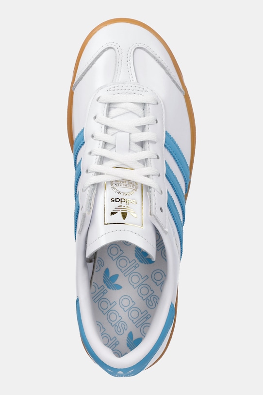 adidas Originals sneakersy skórzane Hamburg W niebieski JI2625