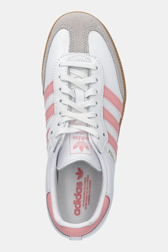 Kožené tenisky adidas Originals SAMBA OG ružová JP5480