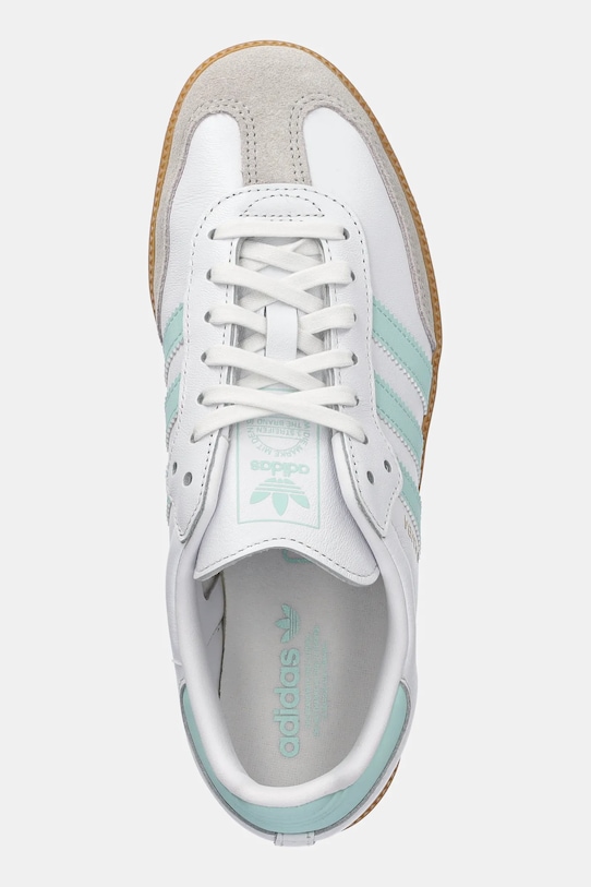 Usnjene superge adidas Originals SAMBA OG bela JP5481