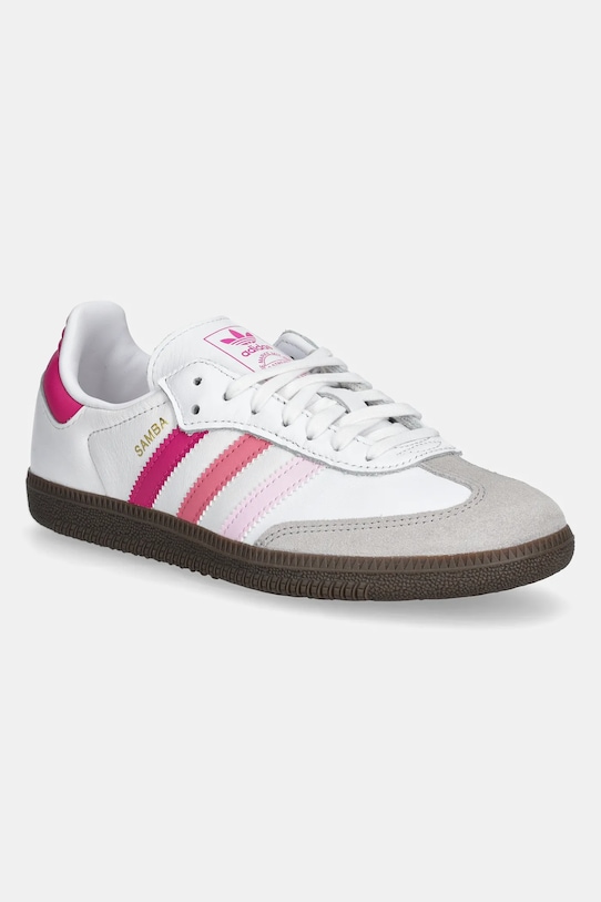 Αθλητικά adidas Originals SAMBA OG απομίμηση λείου δέρματος λευκό JP5492