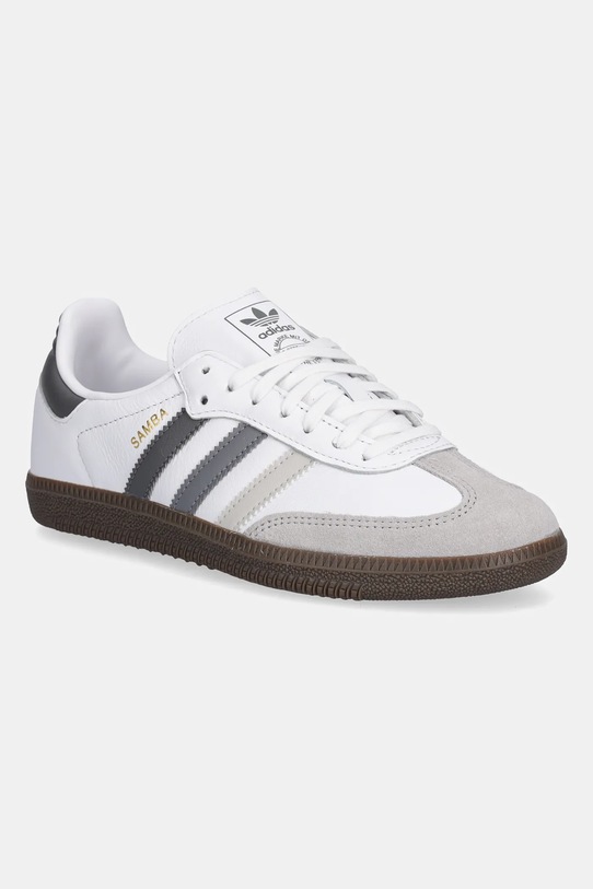 adidas Originals sneakers SAMBA OG piele gri JP7022