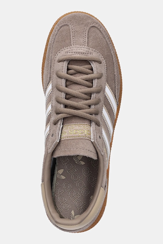 adidas Originals sneakers din piele intoarsă Handball Spezial maro JH5443