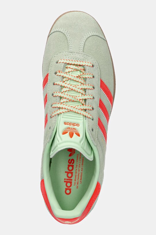 adidas Originals sneakers din piele intoarsă Gazelle verde JH7212