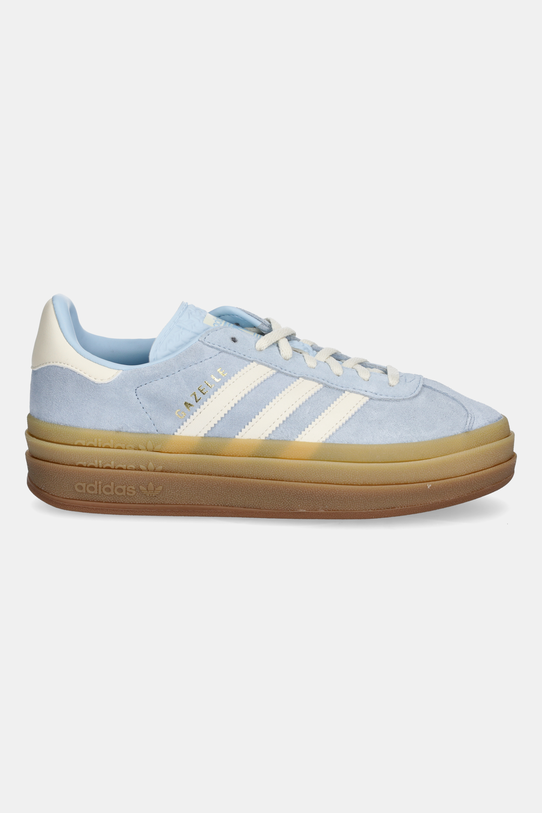Замшеві кросівки adidas Originals Gazelle Bold JQ7776 блакитний SS25