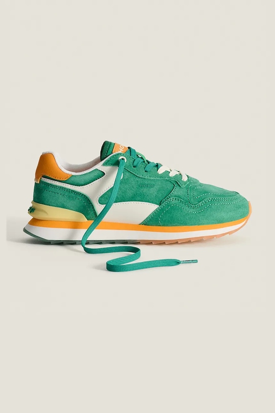 Hoff sneakersy zamszowe VIRDIS WOMAN płaska zielony 22402024