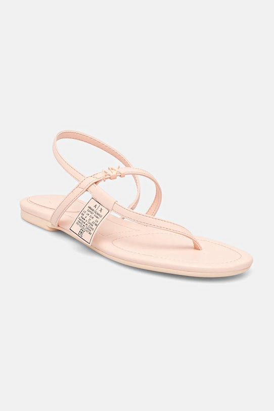 Sandály Armani Exchange plochý růžová XDP057.XV841.01081