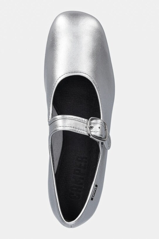 Camper ballerine in pelle Casi Myra argento K201629.010