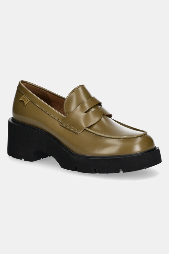 Camper mocasini de piele Milah piele verde K201425.026