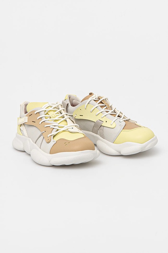 Camper sneakers din piele TWS plată bej K201439.034