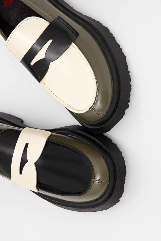 Camper mocasini de piele TWS verde K201116.040