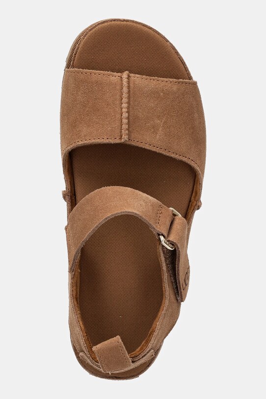 Sandale od brušene kože UGG Goldenstar Hi smeđa 1167356.CHE