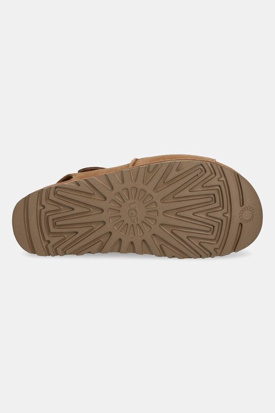 Sandale od brušene kože UGG Goldenstar Hi 1167356.CHE smeđa