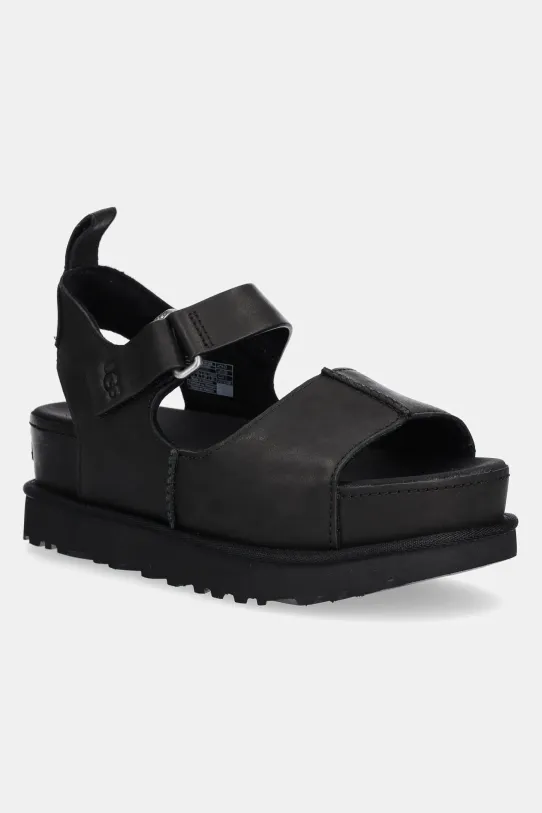 UGG sandały Goldenstar Hi tekstylny czarny 1167364.BLK