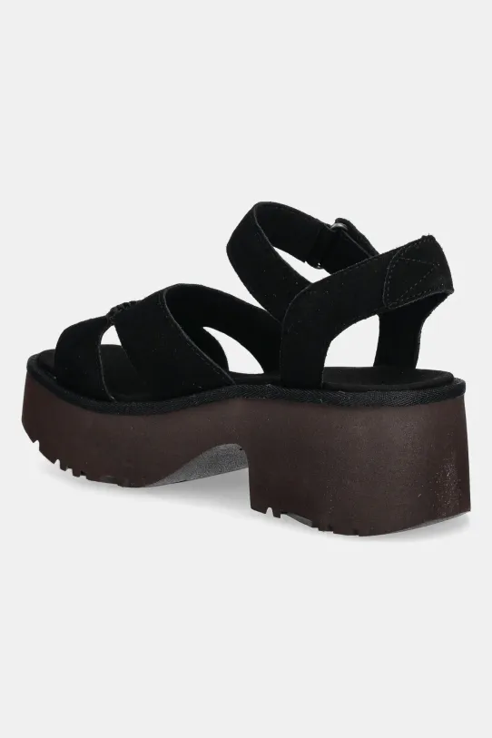 Obuwie UGG sandały zamszowe New Heights Ankle Strap 1167475.BLK czarny