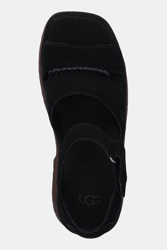 UGG sandały zamszowe New Heights Ankle Strap czarny 1167475.BLK
