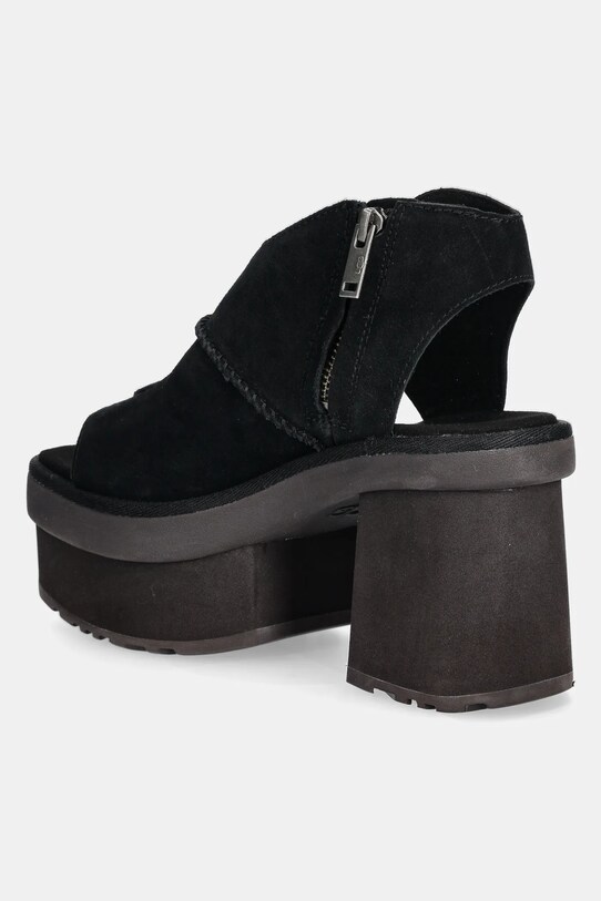Obuwie UGG sandały zamszowe New Heights Platform 1167479.BLK czarny
