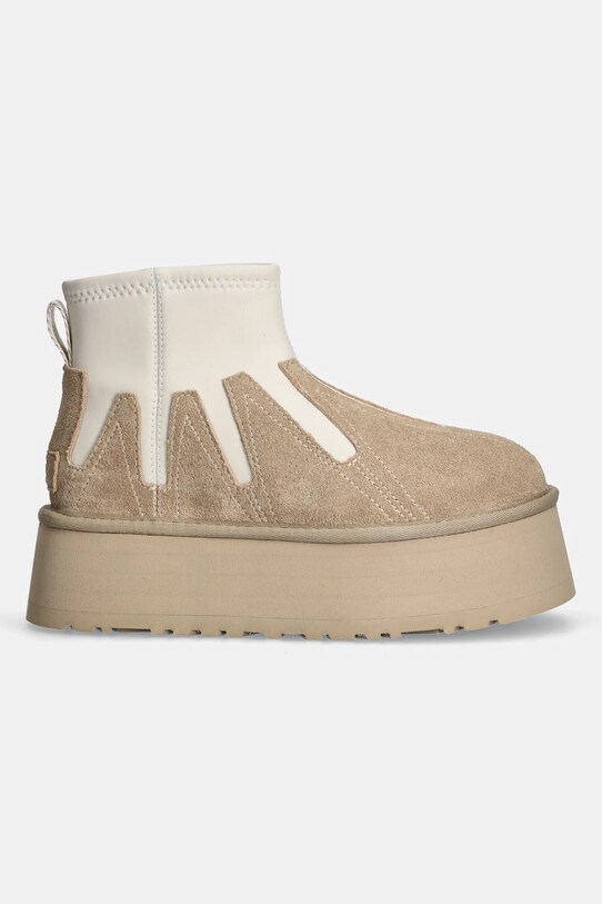 UGG śniegowce Classic Mini Dipper Sunwave 1167591.MDSD beżowy SS25