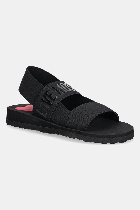 Love Moschino sandale textil negru JA16033G0MJN7000