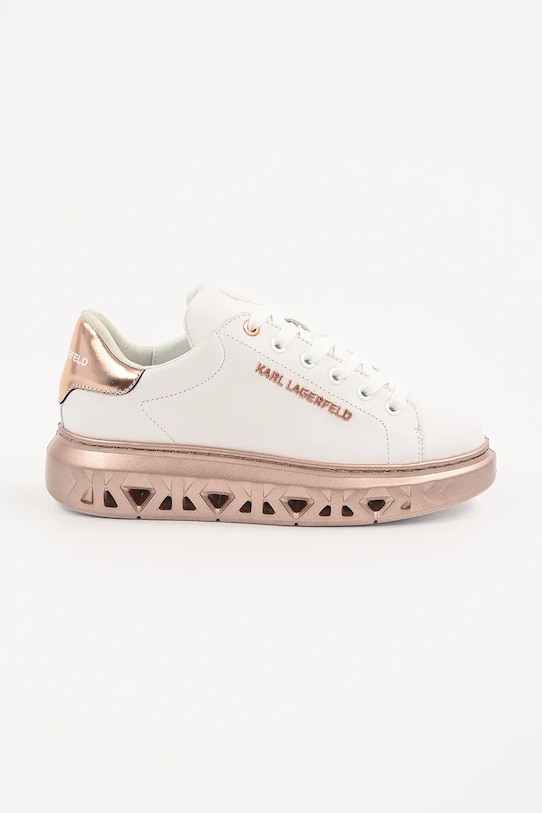 Шкіряні кросівки Karl Lagerfeld KAPRI KITE платформа золотий KL64519A.01P