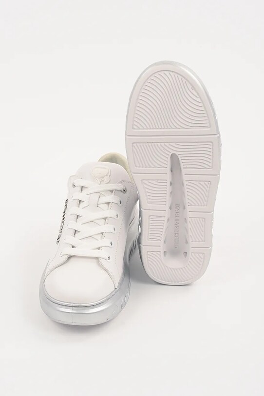 Karl Lagerfeld sneakers din piele KAPRI KITE KL64519A.01S argintiu