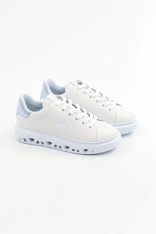 Кожаные кроссовки Karl Lagerfeld KAPRI KITE KL64525.01B голубой SS25