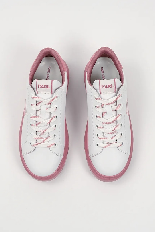 Karl Lagerfeld sneakersy skórzane KAPRI KITE różowy KL64525.01P