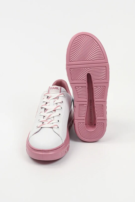 Кожаные кроссовки Karl Lagerfeld KAPRI KITE KL64525.01P розовый