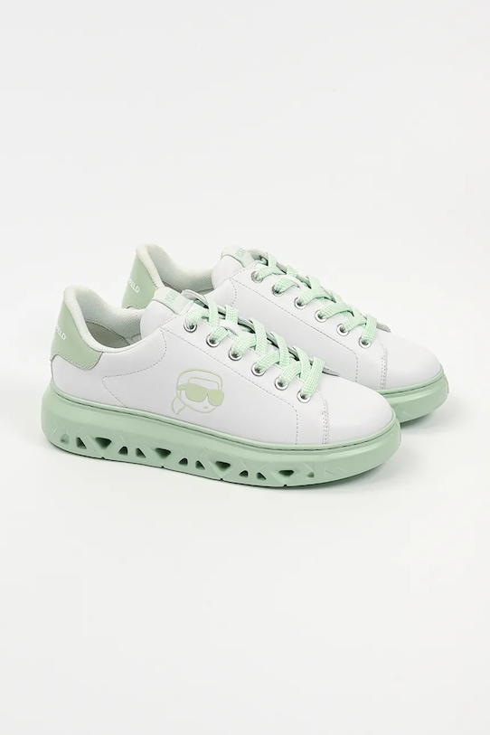 Karl Lagerfeld sneakers in pelle KAPRI KITE KL64525.01Y verde SS25
