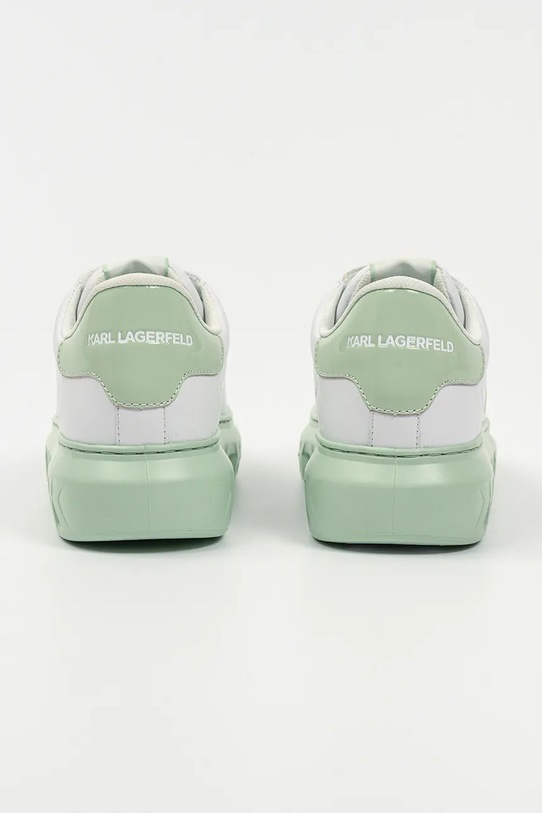 Scarpe Karl Lagerfeld sneakers in pelle KAPRI KITE KL64525.01Y verde