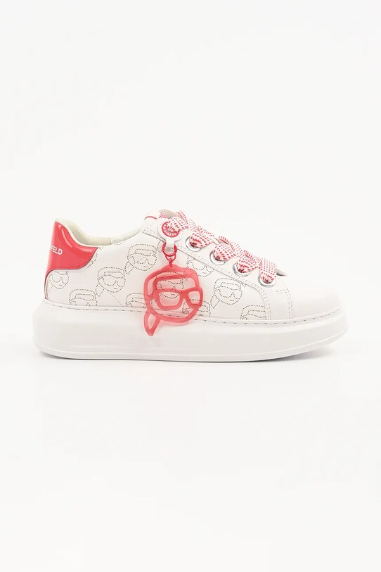Шкіряні кросівки Karl Lagerfeld KAPRI NFT платформа білий KL62522.01D