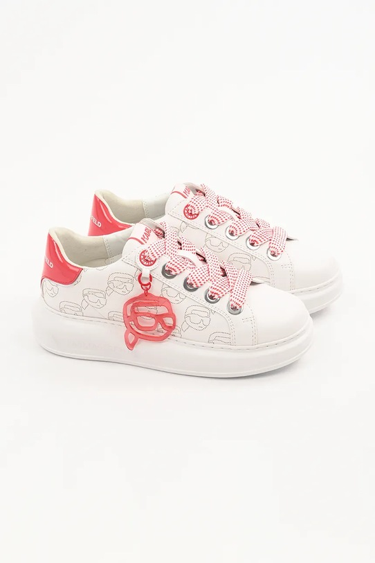 Kožené tenisky Karl Lagerfeld KAPRI NFT KL62522.01D biela SS25